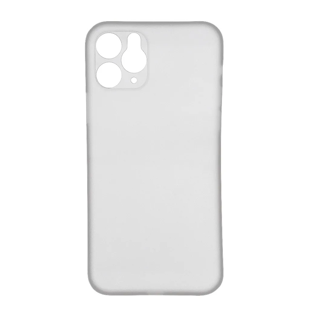 Белый Ультра тонкий чехол Mosunx для iPhone 11/11 Pro/Pro Max Slim 0,3 мм матовая жесткая задняя крышка прозрачный чехол для телефона - Цвет: Белый