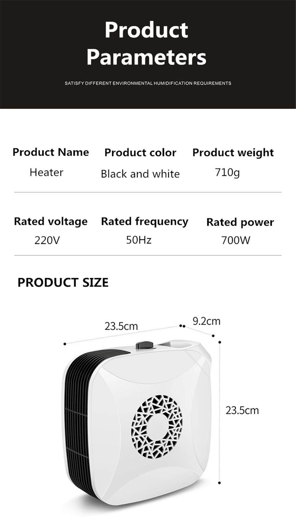 Electronic Energy-Saving Mini Heater US Plug Portable Personal Space Warmer for Indoor Heating Camping Any Place In Winter