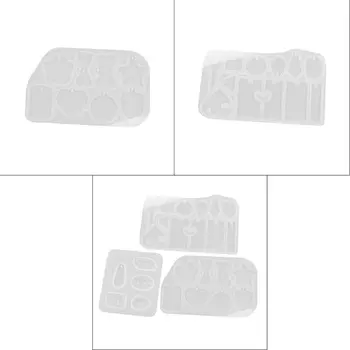 

Pendant Mould with Hole DIY Handmade Crystal Epoxy Silicone Droplet Glue Ellipse Bracelet Pendants Making Molds