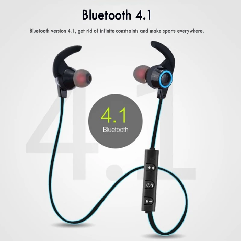 Auriculars Bluetooth Stereo Bass Sport Earphone Headset Wireless Earbuds Headphone With Microphone For Phone Huawei Samsung | Электроника