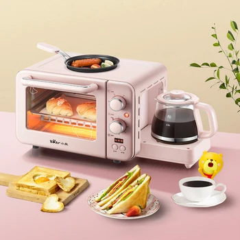 

Toaster Oven Electric Oven Pizza 3 In 1 Breakfast Maker Household 8L High Capacity Convection Electric Oven for Bread Toaster