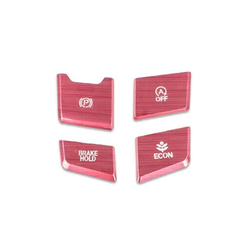 

For Honda CRV CR-V 17-20 Button Cover Trim Decor Red DIY Accessories New