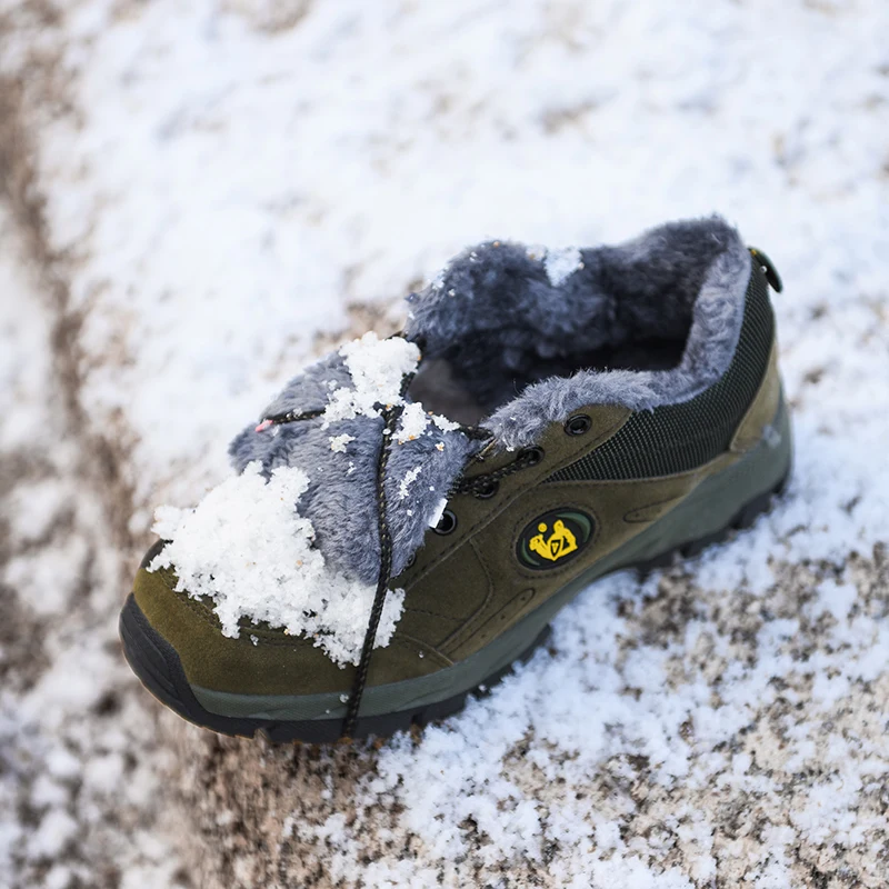 Новая брендовая Зимняя мужская обувь теплые плюшевые мужские кроссовки уличные удобные зимние ботильоны мужская обувь Большие размеры 36-49