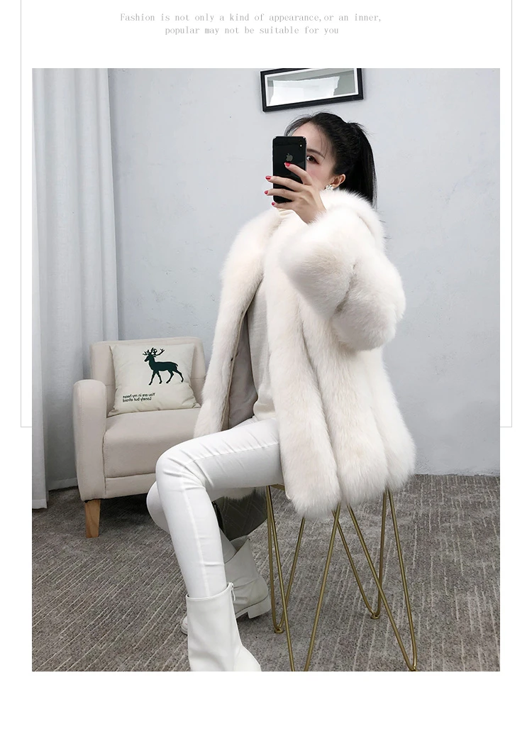 ZDFURS* натуральный мех, Лисий мех, шуба, дизайнерское, для девушек, зимнее, действительно Лисий мех, шуба, съемный, натуральный мех, шуба, Женская