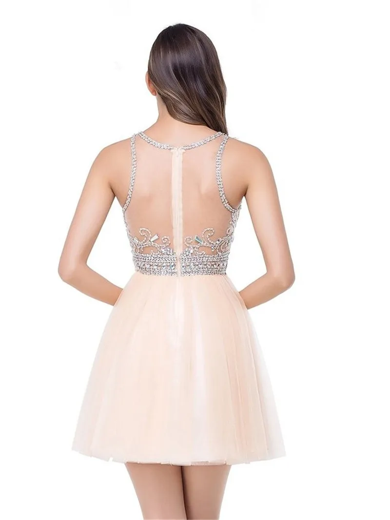 2019-Multiple-Colors-Photos-Lovely-Sleeveless-Sweetheart-Rhinestone-Lace-Above-Knee-Length-Chiffon-Homecoming-Party-Dress (5)