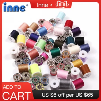 

INNE Sewing Thread Machine Threads Stitch Supplies Set Embroidery Box Spool Accessories Kit Polyester Strong And Durable Color