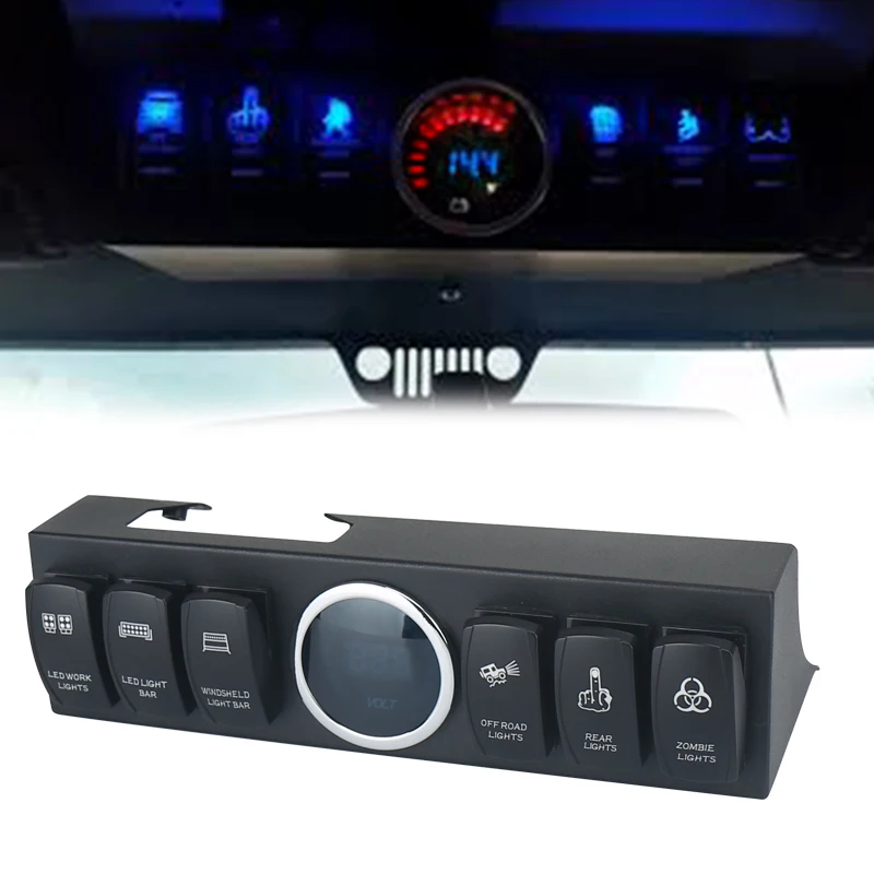 Верхний 6 клавишный переключатель с подставкой или панелью управлением и