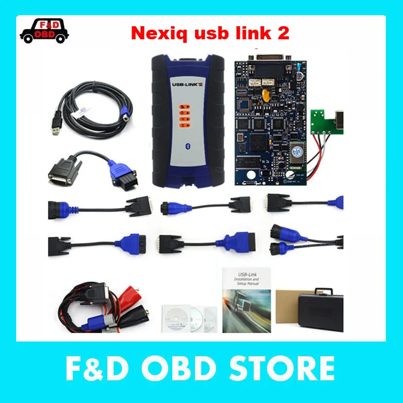 

USB Bluetooth Diesel Truck Diagnostic Tool 125032 Linking Truck NEXIQED V9.6.0.2 Better Than DPA5 Heavy Duty Truck Scanner