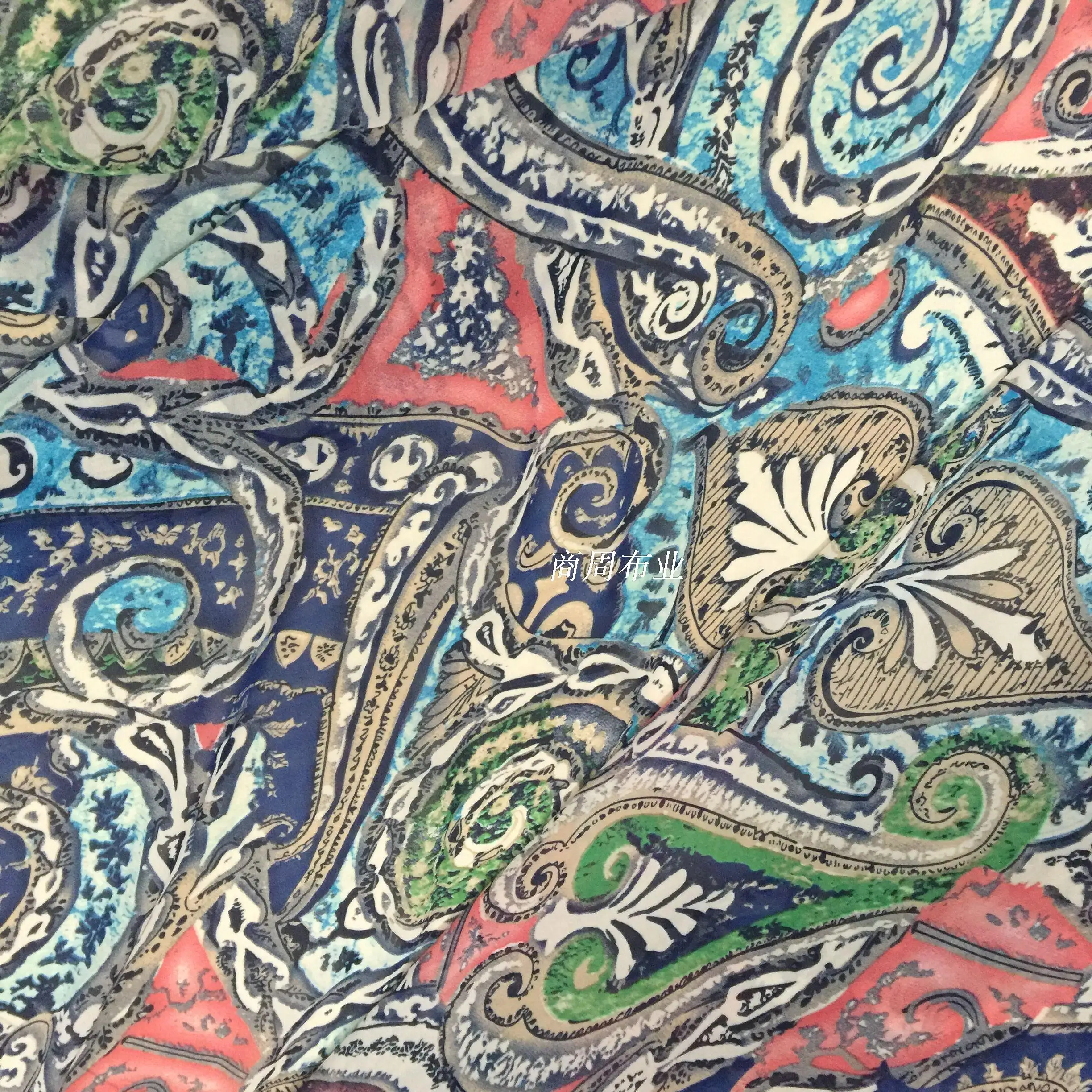 Шелковая ткань Tissus цветы снег раскручивается ткань пальто цветная печать рубашка платье богемный S шелковый шарф для праздника ткани