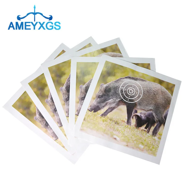 12/24Pcs 38x38cm Archery Targets Paper Face Target Paper Animal Arrow