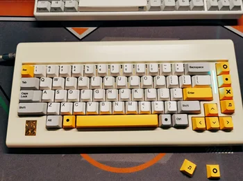 

New Arrival 128 Keys/set Heavy Industry Keycaps PBT Dye Subbed Key Caps For Mechanical Keyboard With MX Switch Cherry Profile