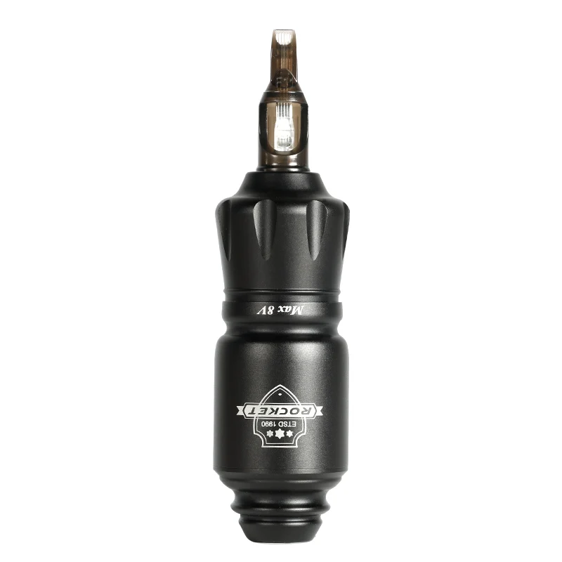 black Rocket Mini Tattoo Machine High Rotation Electric Aluminum Alloy Tattoo Motor Machine Gun Supply for Liner and Shading - Цвет: black