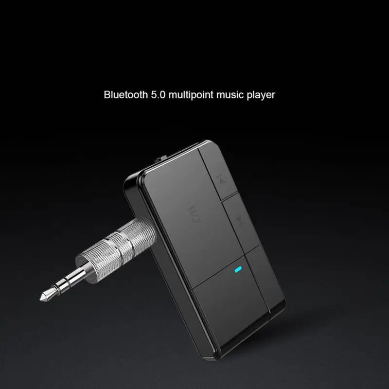 Bluetooth 5,0 приемник 3,5 мм разъем AUX MP3 музыкальный автомобильный комплект микрофон Громкая связь вызов Беспроводной адаптер динамик наушники аудио передача