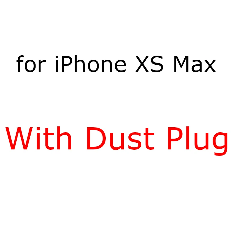 Transparent Пылезащитная заглушка прозрачные силиконовые чехлы для iPhone 6 6s 7 8 Plus X XR XS Max мягкий чехол на заднюю панель телефона iPhone6 iPhone7 iPhone8 iphoneexr - Цвет: Transparent