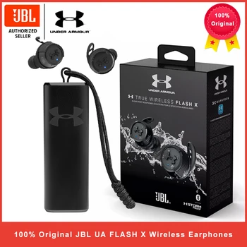 JBL UA FLASH X Ture Wireless Earphones Bluetooth 5.0 Sport Waterproof Headphones TWS Headset Handsfree Call with Mic Charge Case 1
