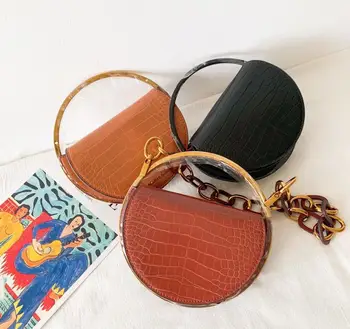 

Brand Design New Fashion Ladies Casual Saddle Clamshell Crossbody Chain Women's Shoulder Bag
