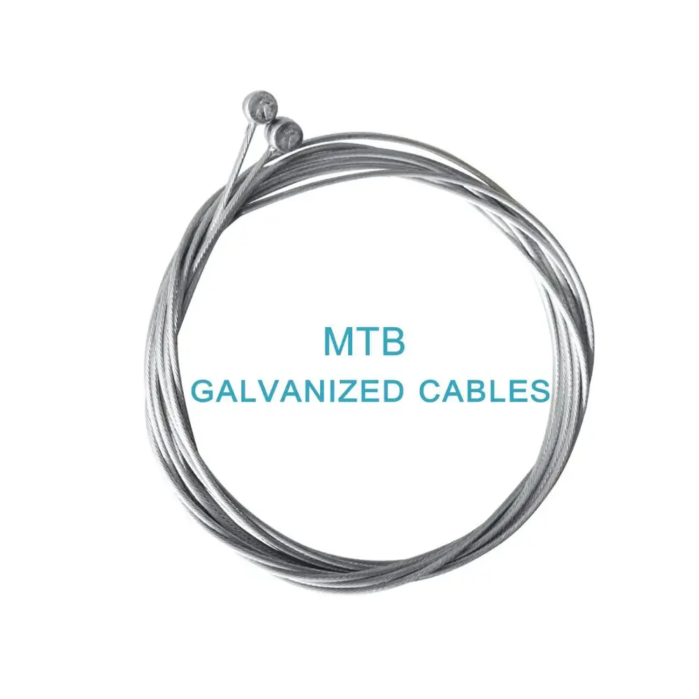 Galvanize MTB 2 шт велосипед Гальванизированный из нержавеющей стали переключения передач Кабельная линия сердцевина, Внутренний провод из стали MTB дорожный велосипед высокопрочная прочная линия - Цвет: Galvanize MTB