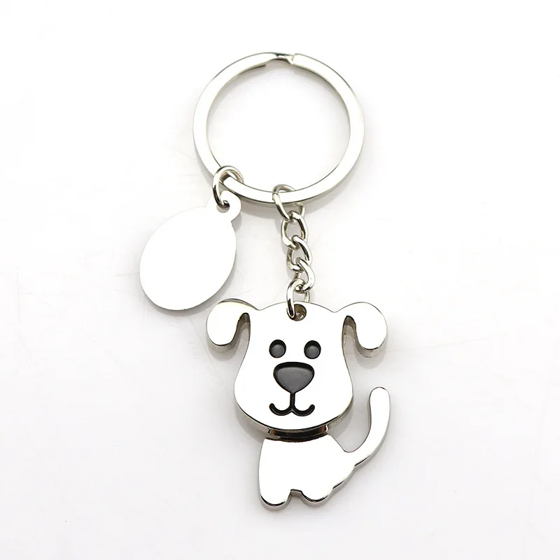 1 piece Creative Funny Nice Moving Lovely Dog Keychain Keyring Key Chain Ring Key Fob Holder