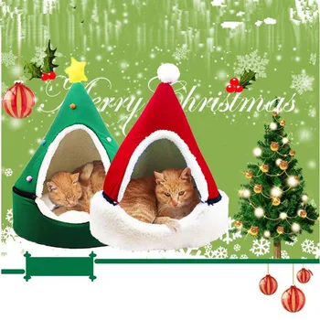 

Christmas Tree Pet Bed New fashion Cat litter winter warm Teddy small dog four seasons universal pet nest