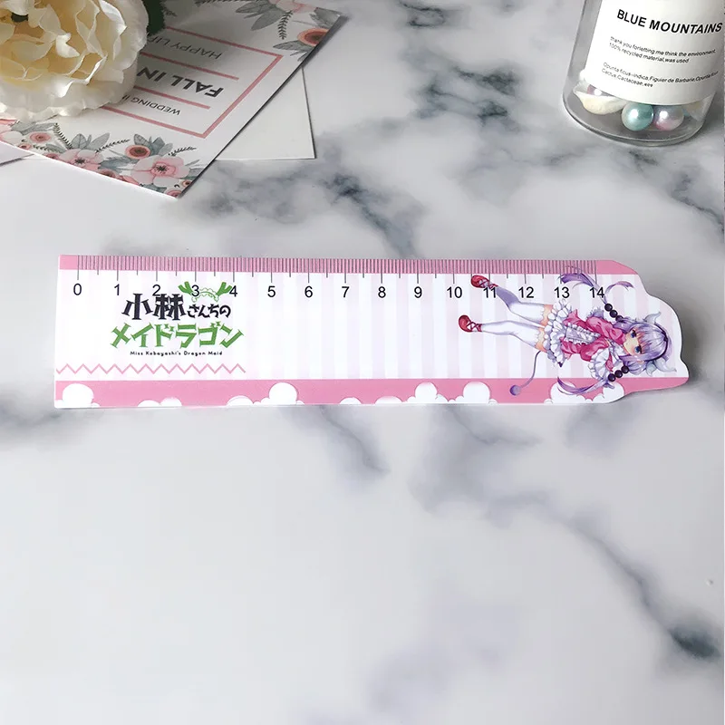 

Anime Ruler Miss Kobayashi's Dragon Maid Material Escolar Ruler Precision Measuring Tool Learning Student School Stationery