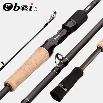 BEST DEAL ❤️ Obei Elf 1.68m 2.1m 2.4 Casting Spinning Fishing Rod Travel Ultra Light Street Fishing Boat Lure Two Tips 5-50g M/ML/MH Fast Rod - discount item 52% OFF Sports & Entertainment