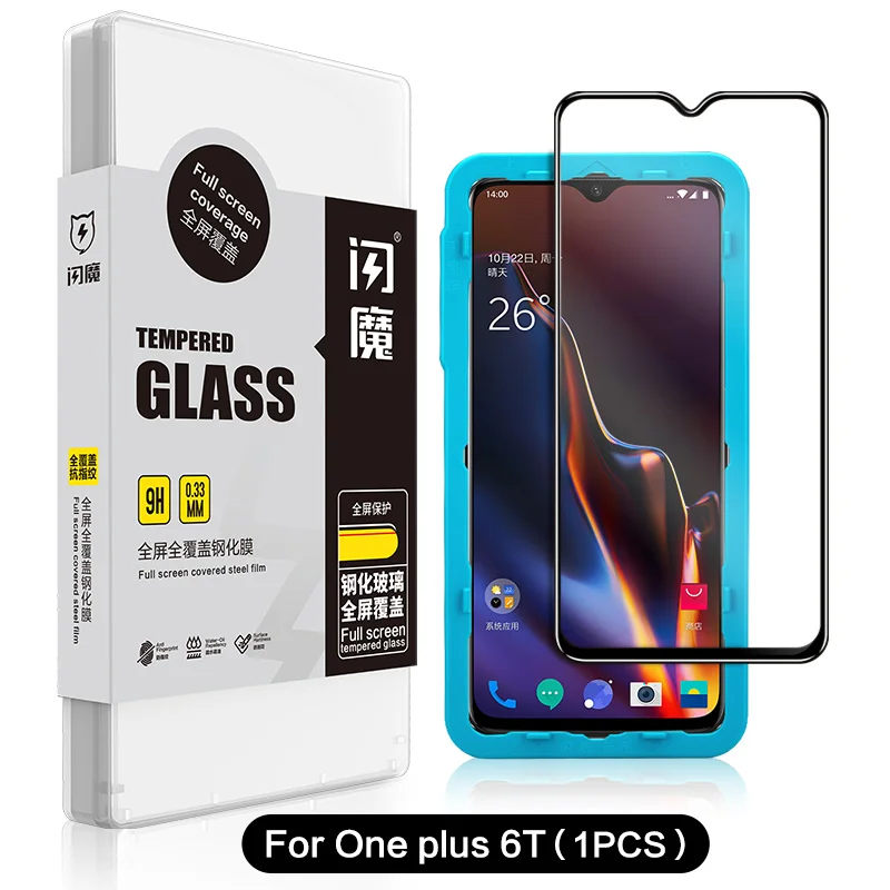 for one plus 6T SmartDevl закаленное стекло для oneplus 6 5 7 защитная пленка для экрана Черная защитная пленка для oneplus 6T закаленное стекло - Цвет: for one plus 6T