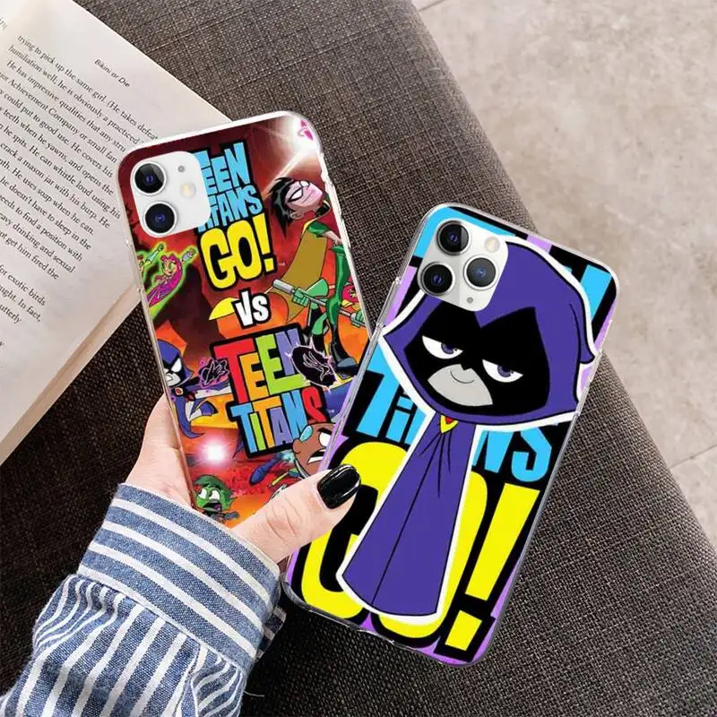 Черный мягкий чехол для телефона PENGHUWAN Teen Titans Go iPhone 11 pro XS MAX 8 7 6 6S Plus X 5S SE 2020 XR