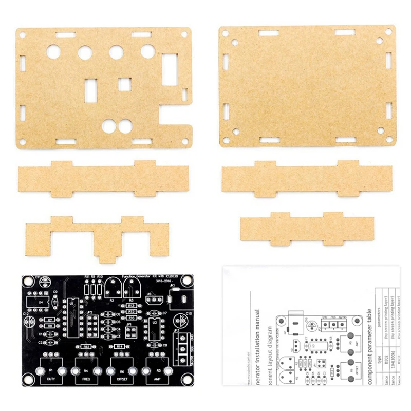 Icl8038 генератор сигналов Diy Kit синусоидальный треугольник квадратный пилообразный выход 5 Гц~ 400 кГц Регулируемая амплитуда частоты