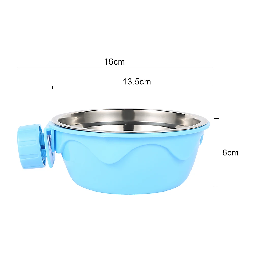 Pet Tableware Bowl Stainless Steel Hang-on Bowl Dog Pet Feeder For Pet Dog Cat Crate Cage Food Water Bowl Food Container Dish Pet Tableware Bowl Stainless Steel Hang-on Bowl Dog Pet Feeder For Pet Dog Cat Crate Cage Food Water Bowl Food Container Dish