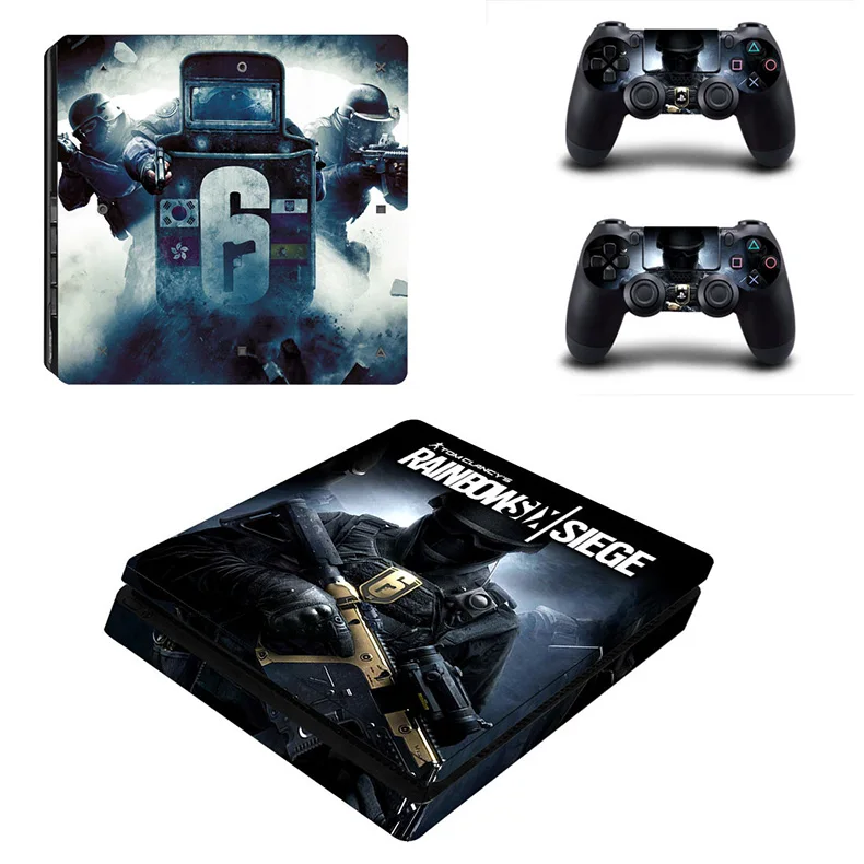 YSP4S-3229 Tom Clancy's Rainbow Six Siege PS4 тонкие наклейки Play station 4 тонкий стикер кожи для playstation 4 тонкая консоль и контроллер - Цвет: YSP4S-3229