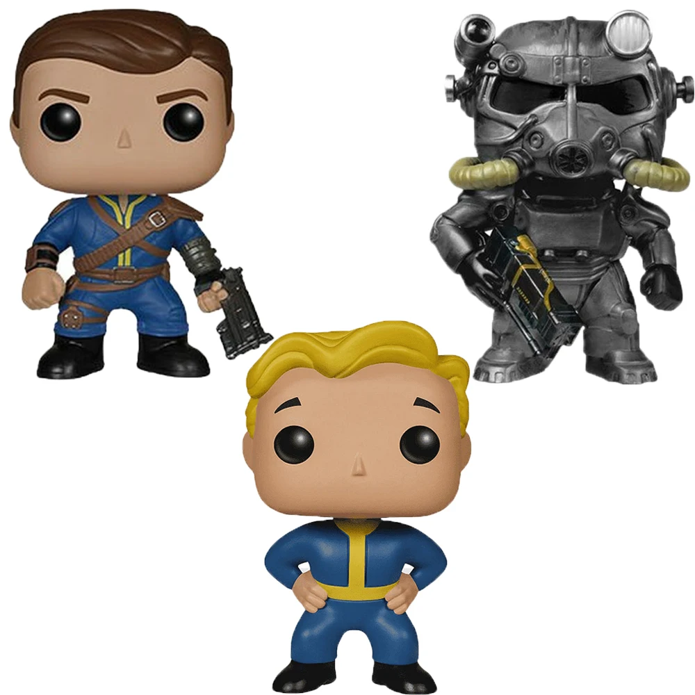 Fallout Power Armor братье стали #49 Vault Boy #53 одинокий путешественник мужской #47 видеоигра