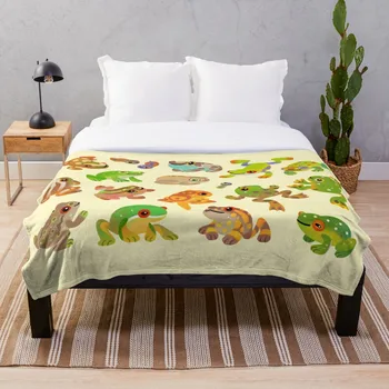 

Tree frog Throw Blanket Soft Sherpa Blanket Bed Sheet Single Knee Blanket Office Nap Blanket