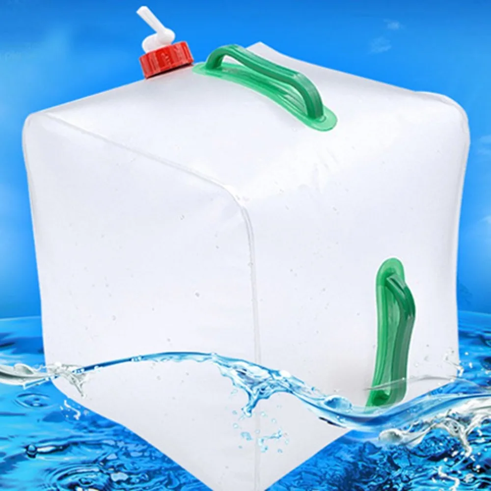 10л/20л ПВХ Большая складная сумка для питьевой воды складная сумка для воды контейнер бутылка для кемпинга пикника Регулировка потока воды