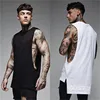 Fashion trend vest brand men's sleeveless vest summer cotton men's casual wear bodybuilding sportswear sports fitness vest ► Photo 1/6