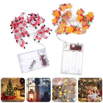 

2pcs Christmas LED String Lights Creative Lamps without Battery (Assorted Color)