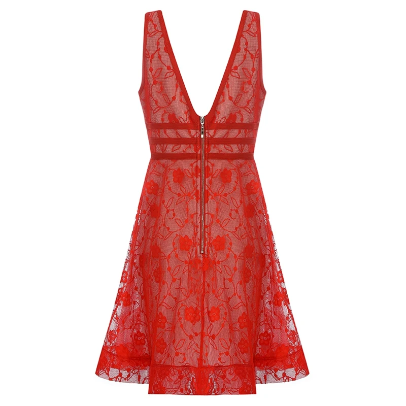 Bqueen, новинка, Vestidos, женское сексуальное платье без бретелек, без рукавов, кружевная, с цветочным рисунком, Сетчатое платье с повязкой, вечерние, Клубное, летнее, гофрированное платье