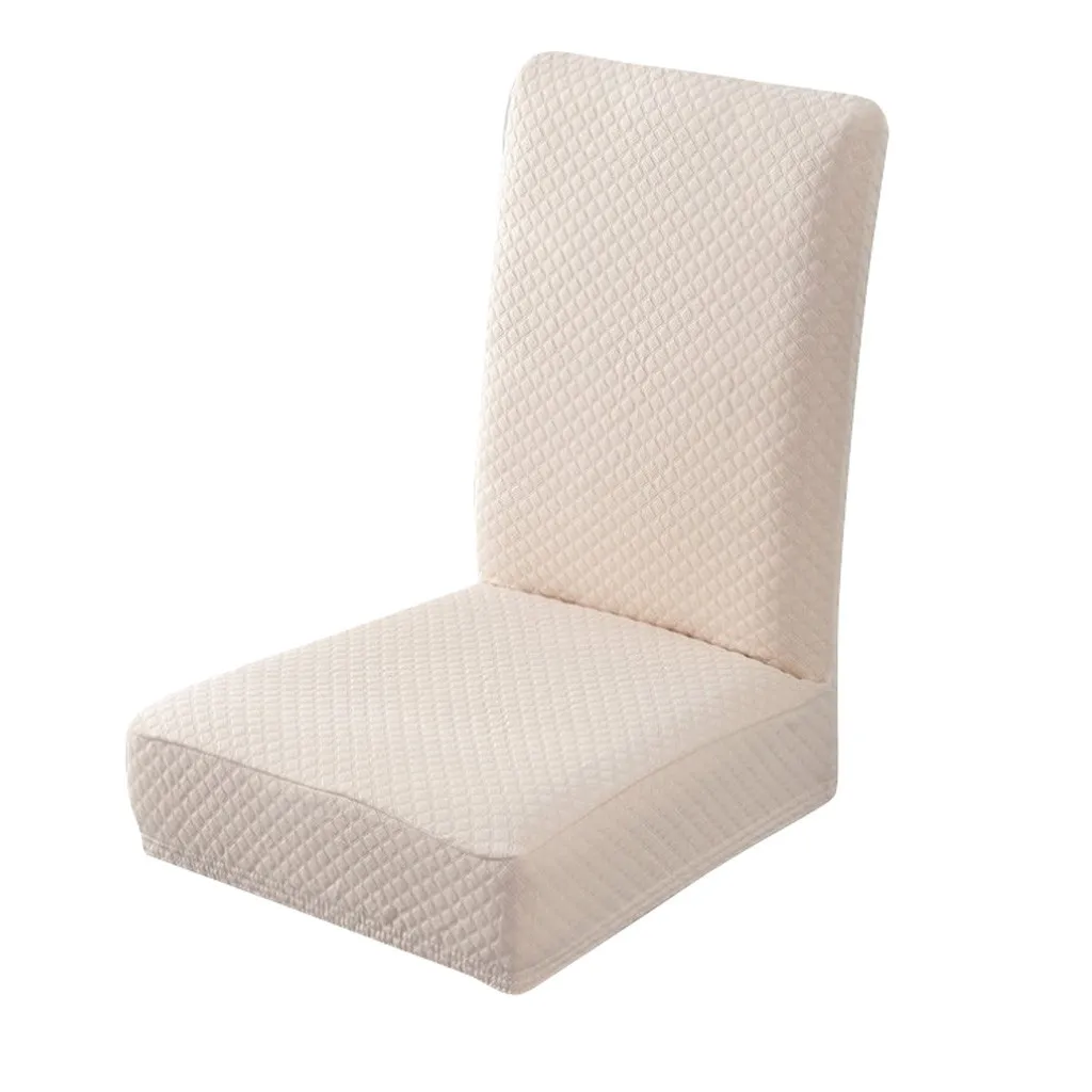 Classic Knit splash-proof Elastic chair cover Handmade Waterproof Decorative High back chair seat covers 9.13 - Цвет: QXH90807082BG