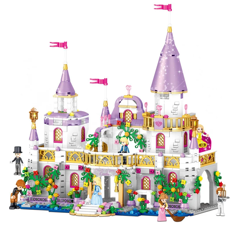 

731PCS Windsor Castle Dreamland City Girls Series Princess Building Blocks Bricks Mini Figures Model Toys Christmas Gift