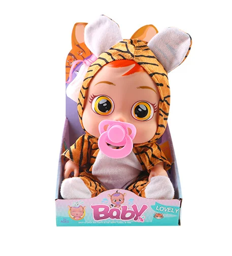 3D силиконовая кукла Inteiro Realista Reborn Cry A Baby, высокое качество, волшебные слезы, куклы, игрушки для детей, подарок-сюрприз, будут слезы - Цвет: 4