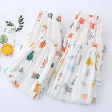 Новинка года; Стильные Детские противомоскитные штаны детские газовые брюки-фонарики большие домашние штаны с кондиционированным воздухом