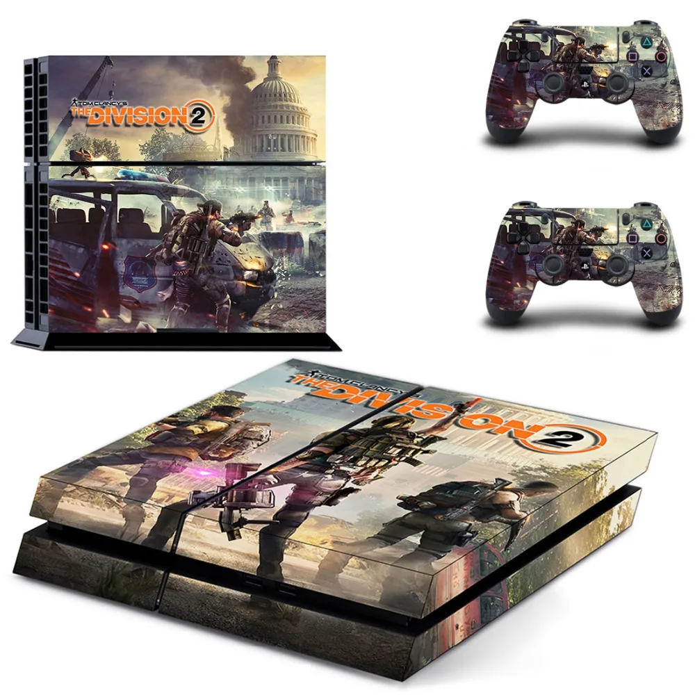 Коричневый The Division 2 PS4 sticker s Play station 4 наклейки кожи наклейки для playstation 4 PS4 консоли и контроллера Скины Виниловые - Цвет: Коричневый