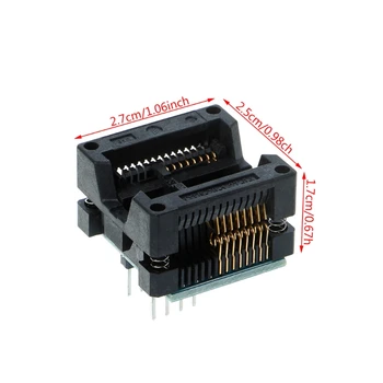 

SOP16 to DIP8 Adapter 300mil Socket IC Programmer For EZP2010 EZP2013 RT809F CH341A 40JE