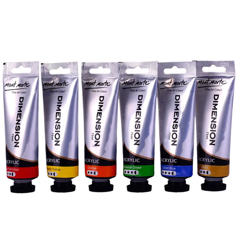 48-color 75ml Acrylic Paint Set Hose Waterproof Quick-drying Paste Pigment Hand-painted Creation High Plastic Acrylic Paint