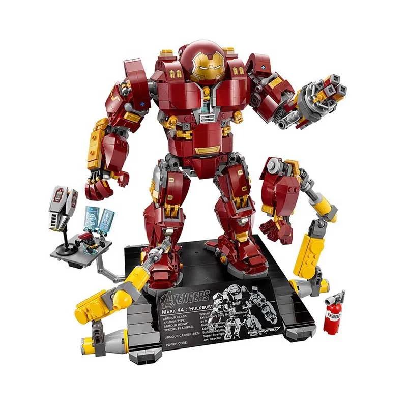 Marvel Супер Герои халкбастер Железного человека 76105 Железный человек модель строительные блоки подарки на день рождения для мальчиков детские игрушки B765