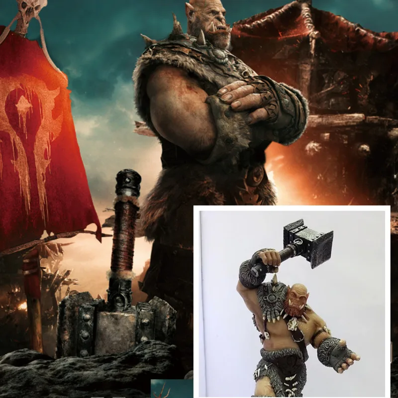 Devil Ogrem Молот уничтожения руки сделать Мир Warcraft пластиковая модель моделирование фигурка Коллекционные Фигурки Рождественские изделия