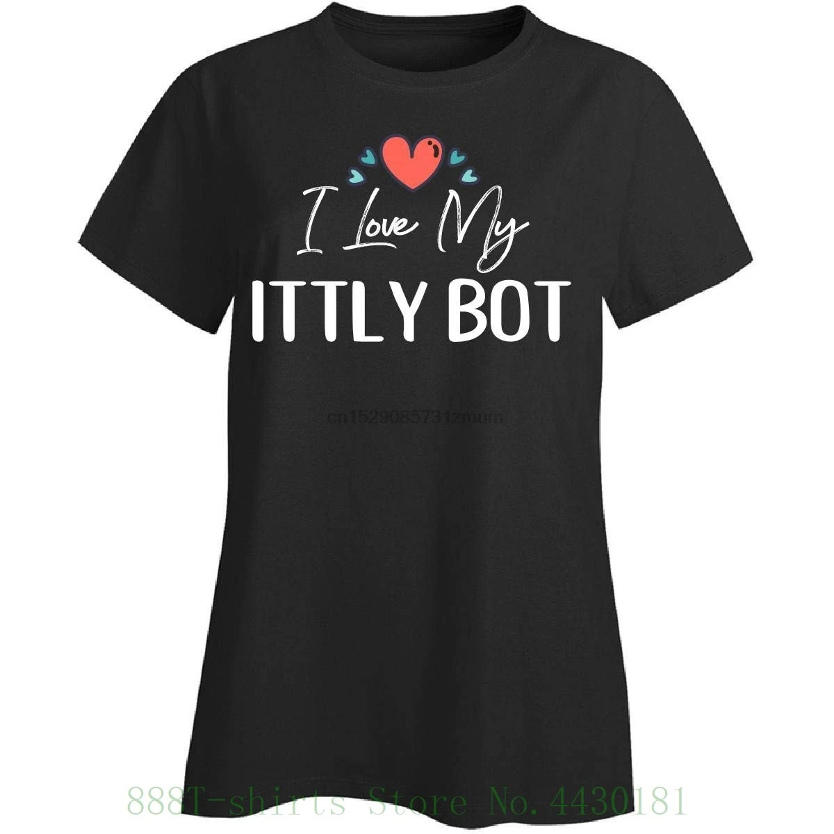 Женская футболка My family с надписью I Love Ittly Bot подарок на день матери Детская Nickname
