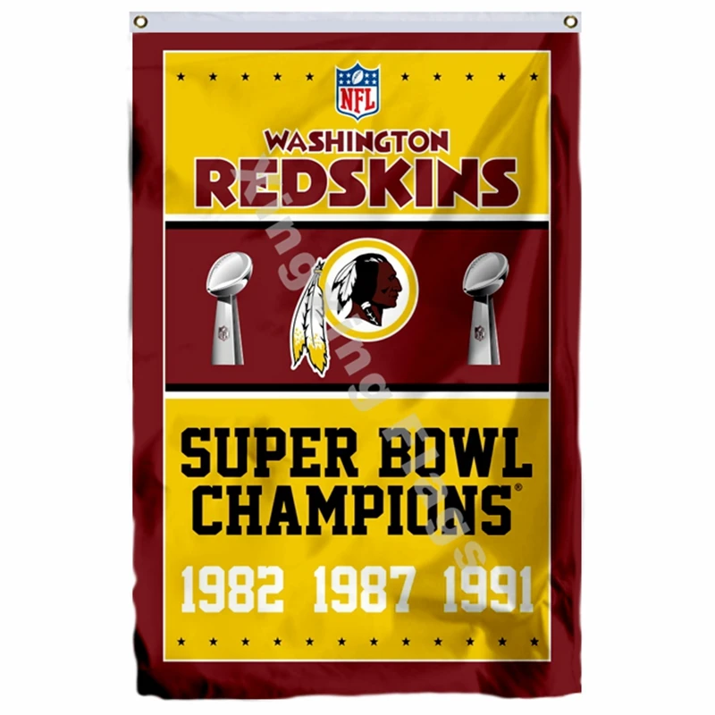 Washington Redskins нации 3ft X 5ft полиэстер баннер летающие Размеры № 4 90X150 см Изготовленный На Заказ Флаг - Цвет: H1