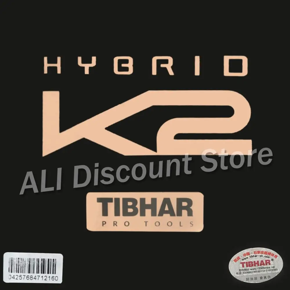 TIBHAR 2019 Новый гибридный K2 (липкая Резина + немецкая жесткая губка скорость и