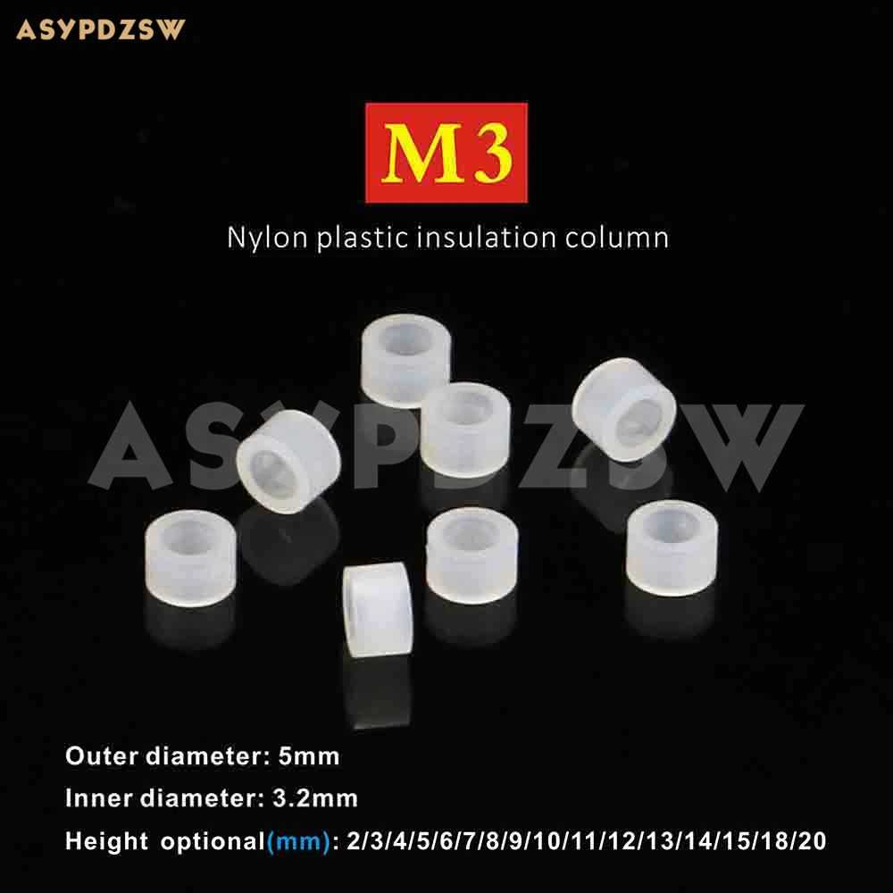 

1000 PCS M3 Amplifier Plastic insulation mat Ring-shaped insulating particles 5*3*H=18/20mm