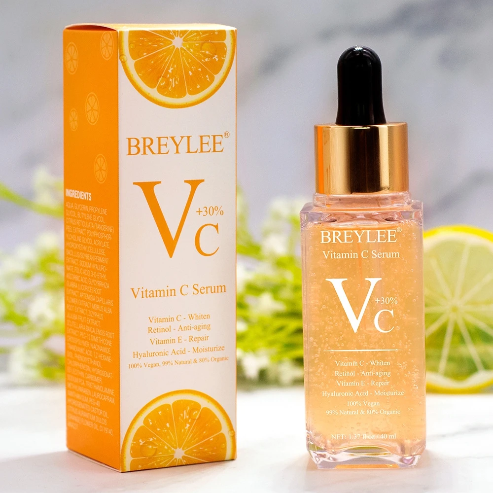 BREYLEE VitaminC Отбеливающее омолаживающее увлажняющее вещество для ухода за кожей